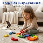 LovesTown Montessori Wooden Alphabet Puzzle for Toddlers, Snake ABC Learning Toys for Kids, Educational Preschool Jigsaw Puzzle for Early Childhood Development, Ideal Gift for Boys and Girls