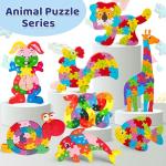 LovesTown Montessori Wooden Alphabet Puzzle for Toddlers, Snake ABC Learning Toys for Kids, Educational Preschool Jigsaw Puzzle for Early Childhood Development, Ideal Gift for Boys and Girls