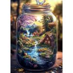 Yunlus Jigsaw Puzzles for Adults 1000 Pieces Impossible Hard Difficult Challenging Puzzles for Adults 1000pc Puzzles World in Bottle Nature's Dream Jigsaw Puzzle 1000 Pieces 28 x 20 inch