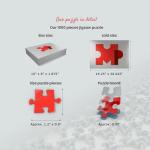 MyPuzzle Aurora Borealis Over Sea Coast, Lights at Night. Northern Lights On Lofoten Islands, Norway - Premium 1000 Piece Jigsaw Puzzle for Adults