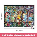 Ceaco - Disney - Princess Castle Royal Windows - 1500 Piece Jigsaw Puzzle