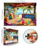 Beach Paradise 1000 Piece Jigsaw Puzzle for Adults Summer Tropical Bar Ocean View Challenging Puzzle Game Fun Adult Activity for Puzzle Lovers (27"x20")