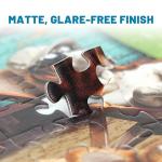 BenBen Puzzles for Adults 500 Pieces, Dogs on Vacation, Dog Jigsaw Puzzle with Patterns on Back, Funny Animal Puzzle, Challenging Puzzles for Family Game Night, Home Décor