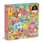 Mudpuppy Hoppin Around – 500 Piece Family Jigsaw Puzzle with Colorful and Fun Illustrations of Adorable Bunnies for Children Ages 8 and Up