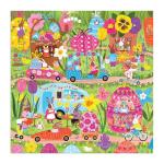 Mudpuppy Hoppin Around – 500 Piece Family Jigsaw Puzzle with Colorful and Fun Illustrations of Adorable Bunnies for Children Ages 8 and Up
