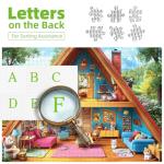 PuzzOne 500 Piece Puzzles for Adults, Mountain Home with Animal Characters - Fairy Tale Cottage Jigsaw Puzzle for Family Fun, Party Game, Finished Size 23" x 15"