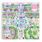Galison Spring Egg Hunt – 500 Piece Michael Storrings Jigsaw Puzzle Featuring Beautiful Artwork of an Easter Spring Garden Egg Hunt