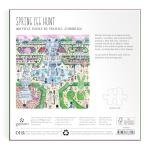 Galison Spring Egg Hunt – 500 Piece Michael Storrings Jigsaw Puzzle Featuring Beautiful Artwork of an Easter Spring Garden Egg Hunt