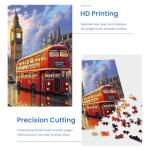 2 Pack Puzzles for Adults 1000 Pieces-Big Ben and Eiffel Tower Difficult Jigsaw Puzzles for Adults,Hard Jigsaw Puzzle Decorations DIY Leisure Game Toy Suitable Family Friends(27.5x20 inches)