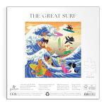 Galison The Great Surf – 500 Piece Jigsaw Puzzle Featuring Beautiful Artwork of Cats and Dogs Surfing Waves