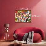 BenBen Puzzles for Adults 500 Pieces, Spring Picnic Jigsaw Puzzles with Patterns on Back, Challenging Puzzles for Family Game Night Home Décor