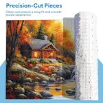 3 Pack 500 Pieces Puzzles for Adults, Spring Autumn Winter Puzzle for Adults Elderly, Colorful 4 Seasons Jigsaw Puzzle, Recycled Paper Puzzle 500 Pieces, Family Activity Game Nights Gifts 20.5x15 in