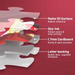 BenBen Puzzles for Adults 500 Pieces, Spring Picnic Jigsaw Puzzles with Patterns on Back, Challenging Puzzles for Family Game Night Home Décor