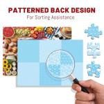 BenBen Puzzles for Adults 500 Pieces, Spring Picnic Jigsaw Puzzles with Patterns on Back, Challenging Puzzles for Family Game Night Home Décor