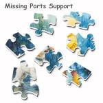 Funny Dog Puzzles for Adults 1000 Pieces, Cute Animal Jigsaw Puzzle, Rainny Puppy Girl Puzzle as Home Wall Art Decor