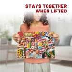 BenBen Puzzles for Adults 500 Pieces, Spring Picnic Jigsaw Puzzles with Patterns on Back, Challenging Puzzles for Family Game Night Home Décor