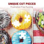 BenBen Puzzles for Adults 1000 Pieces, Spring Picnic Jigsaw Puzzles with Patterns on Back, Challenging Puzzles for Family Game Night Home Décor