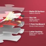 BenBen Puzzles for Adults 1000 Pieces, Spring Picnic Jigsaw Puzzles with Patterns on Back, Challenging Puzzles for Family Game Night Home Décor