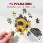 BenBen Puzzles for Adults 1000 Pieces, Spring Picnic Jigsaw Puzzles with Patterns on Back, Challenging Puzzles for Family Game Night Home Décor