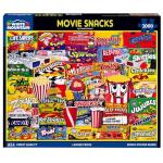 White Mountain 1000 Piece Jigsaw Puzzle Popcorn and Candy Collage Puzzles with Large Pieces for Adults and Family 24"x30" - Movie Snacks