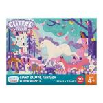 Chuckle & Roar Glitter Fantasy Fun Floor Puzzle – 50 Piece Giant Kids Puzzle, 3 ft x 2 ft, Jumbo Pieces for Preschoolers, Screen-Free Play Ages 3+