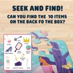 Chuckle & Roar Glitter Fantasy Fun Floor Puzzle – 50 Piece Giant Kids Puzzle, 3 ft x 2 ft, Jumbo Pieces for Preschoolers, Screen-Free Play Ages 3+