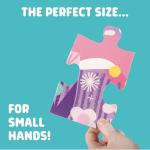 Chuckle & Roar Glitter Fantasy Fun Floor Puzzle – 50 Piece Giant Kids Puzzle, 3 ft x 2 ft, Jumbo Pieces for Preschoolers, Screen-Free Play Ages 3+