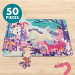 Chuckle & Roar Glitter Fantasy Fun Floor Puzzle – 50 Piece Giant Kids Puzzle, 3 ft x 2 ft, Jumbo Pieces for Preschoolers, Screen-Free Play Ages 3+