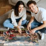 MAXZN 2000 Piece Puzzle for Adults, American Football Picnic by The Lake Jigsaw Puzzles, Family Fun Puzzle Perfect for Game Nights, 39" X 28"