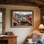 MAXZN 2000 Piece Puzzle for Adults, American Football Picnic by The Lake Jigsaw Puzzles, Family Fun Puzzle Perfect for Game Nights, 39" X 28"