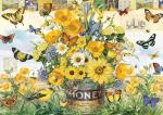 Ceaco - Barbara Anderson - Honey Bee Floral - 500 Piece Jigsaw Puzzle - Relaxing and Fun Activity for Adults