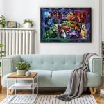 Ceaco – 2000 Piece Disney Silver Select Villains Jigsaw Puzzle – Relaxing and Fun Activity for Adults, Pieces