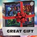 Ceaco – 2000 Piece Disney Silver Select Villains Jigsaw Puzzle – Relaxing and Fun Activity for Adults, Pieces