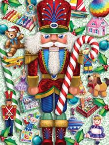 Bits and Pieces – 1500 Piece Jigsaw Puzzle for Adults – Nutcracker and Toys - Christmas Holiday Jigsaw Puzzle by Artist Randy Wollenmann, Completed Puzzle Size: 24"x33"