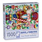 Bits and Pieces – 1500 Piece Jigsaw Puzzle for Adults – Nutcracker and Toys - Christmas Holiday Jigsaw Puzzle by Artist Randy Wollenmann, Completed Puzzle Size: 24"x33"
