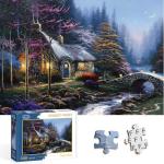 NorthKe 500 Piece Puzzles for Adults - Forest Night Trees Rivers, Jigsaw Puzzles 500 Pieces Puzzle Letters on Back Game for Family Teen Challenging Brain Exercise for Game Nights - Size 20" x 14.2"