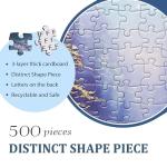 NorthKe 500 Piece Puzzles for Adults - Forest Night Trees Rivers, Jigsaw Puzzles 500 Pieces Puzzle Letters on Back Game for Family Teen Challenging Brain Exercise for Game Nights - Size 20" x 14.2"