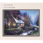 NorthKe 500 Piece Puzzles for Adults - Forest Night Trees Rivers, Jigsaw Puzzles 500 Pieces Puzzle Letters on Back Game for Family Teen Challenging Brain Exercise for Game Nights - Size 20" x 14.2"