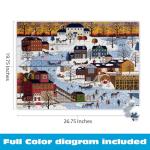 Buffalo Games - Charles Wysocki Festive Winter Scene 1000 Piece Jigsaw Puzzle for Adults and Families