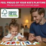 QUOKKA Jigsaw Toddler Puzzles Ages 2-4 – 100% Self-Correcting 16 Realistic Matching Fruits Veggies – Educational Toddler Puzzles Ages 1-3 with 32 Pieces – Memory Matching Games