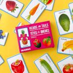 QUOKKA Jigsaw Toddler Puzzles Ages 2-4 – 100% Self-Correcting 16 Realistic Matching Fruits Veggies – Educational Toddler Puzzles Ages 1-3 with 32 Pieces – Memory Matching Games