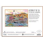 Galison Michael Storrings Autumn by The Sea 1000 Piece Puzzle from Galison - 27" x 20" Beautifully Illustrated Puzzle, Thick & Sturdy Pieces, Perfect Activity for Chilly Fall Weather!