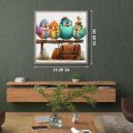 PICKFORU Funny Bird Puzzles for Adults 1000 Pieces, Nature Cute Animal Colorful Wildflower Puzzle, Impossible Hard Challenge Jigsaw Puzzle