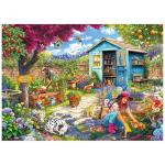 RoseArt - Hobby Haven - Couple in The Garden - 1000 Piece Jigsaw Puzzle for Adults