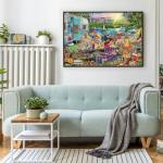 Buffalo Games - Aimee Stewart Family Campsite 2000 Piece Jigsaw Puzzle, Colorful Camping Artwork, Cozy Outdoor Scene