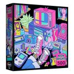 RoseArt - Neon Brights - 1980s - 500 Piece Jigsaw Puzzle, Retro-Inspired, Vibrant Neon Colors, Ages 12 and Up