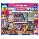 White Mountain 1000 Piece Jigsaw Puzzle Summer Beach Scene Puzzles with Large Pieces Gift for Adults and Family 24"x30" - Ice Cream Van