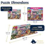 White Mountain 1000 Piece Jigsaw Puzzle Summer Beach Scene Puzzles with Large Pieces Gift for Adults and Family 24"x30" - Ice Cream Van