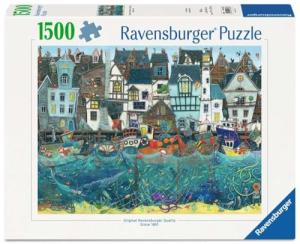 Ravensburger Puzzle 1500 Pieces - Harbour of Wonders: A Bustling Fantasy Port - Ages 14+