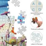 Puzzles for Adults 1000 Pieces, Flowers 1000 Piece Puzzle for Adults, Jigsaw Puzzles 1000 Pieces with Letters On Back Hard Impossible Difficult Challenging Family Puzzle (27.5"X19.6")